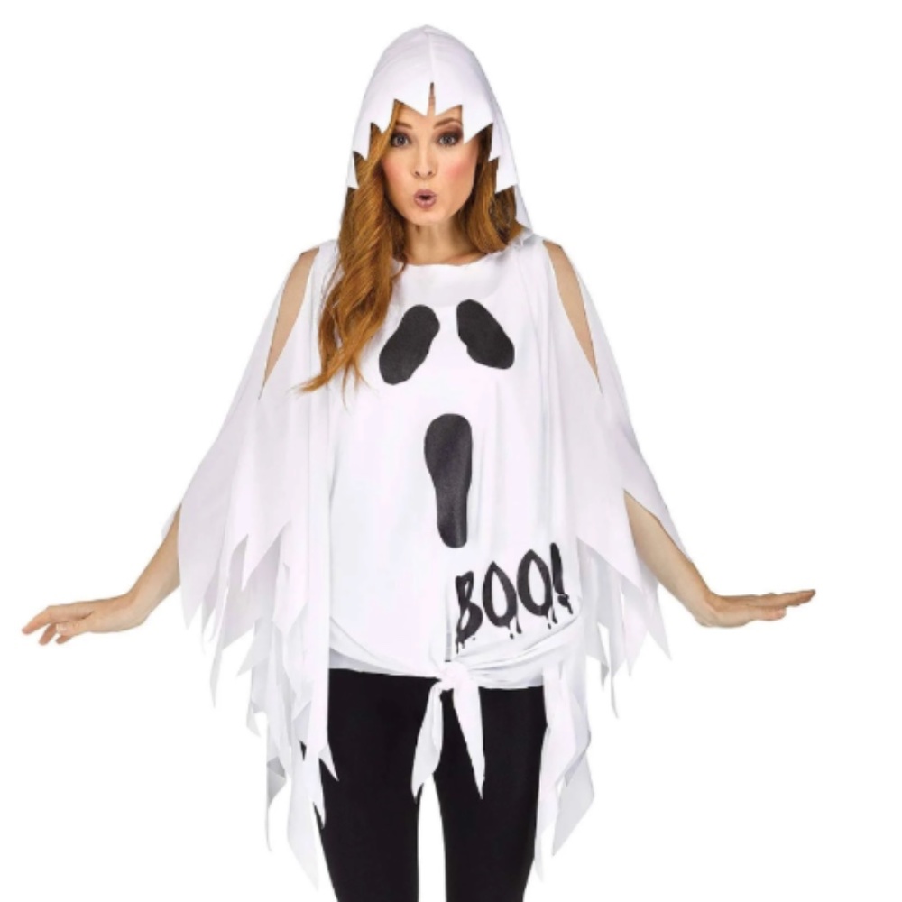 Spooky Village CVS Ghost Hooded Poncho